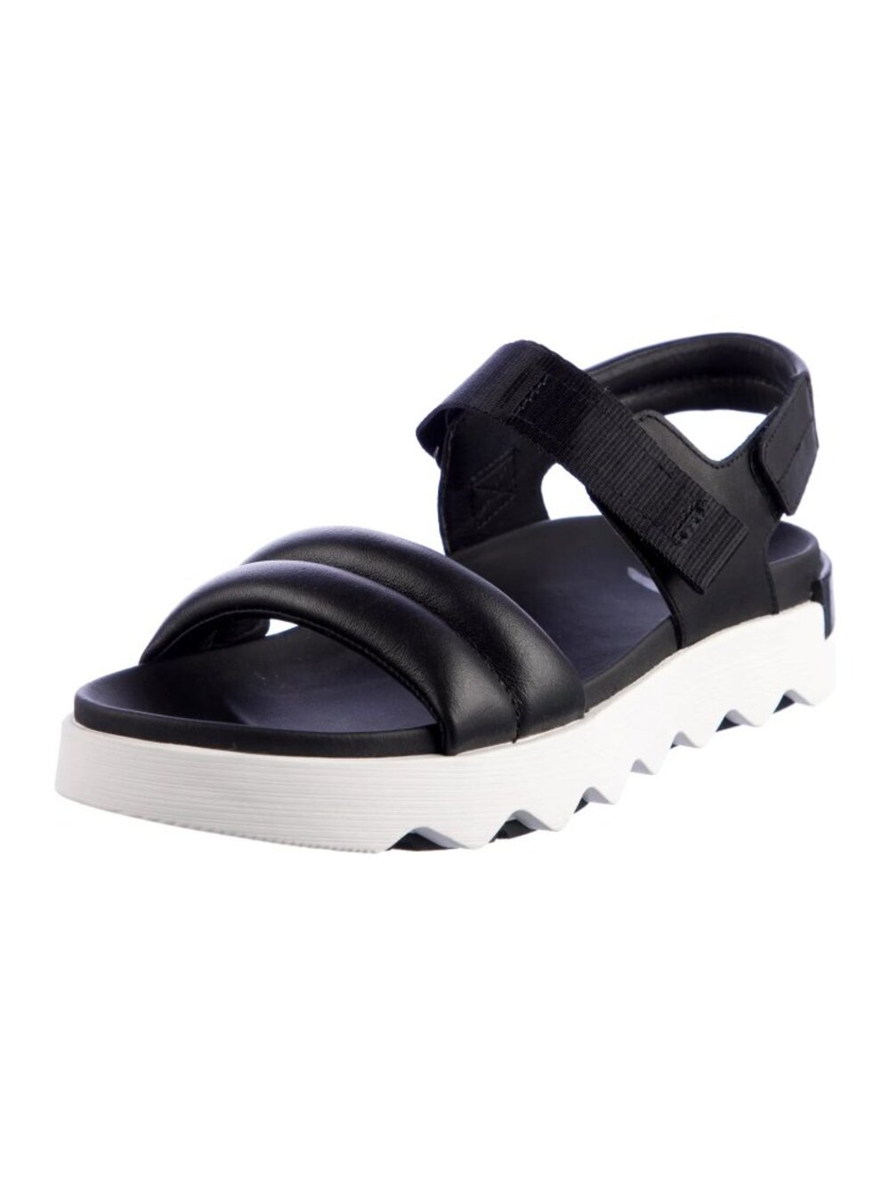 Sorel Black Leather Slingback Sandals SZ 8.5 LIKE NEW